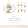 Gold Cat Wine Charms by Twine Living® (Set of 6)