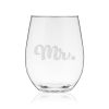 Mr. Script Stemless Wine Glass