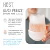 Glass FREEZE™ Wine Glass (set of two) by HOST®