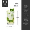 Beau Highball Glasses by Viski (set of 4)