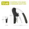 Lever Corkscrew and Stoppers, Set of 3 in SIOC pkg by True