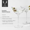 Faceted Martini Glasses by Viski