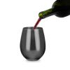 Gunmetal Stemless Wine Glasses by Viski®