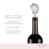 White Geode Bottle Stopper by Twine Living®