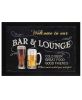 "Welcome to Our Bar" by Artisan Debbie Dewitt; Ready to Hang Framed Print; Black Frame