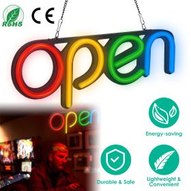 Neon Open Sign Light 15.75x6in Business Store CafÃ© Restaurant Bar Lighting