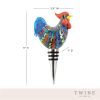 Rooster Glass Bottle Stopper by Twine®