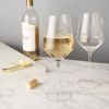 Angled Crystal Chardonnay Glasses (Set of 6) by Viski