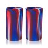 Flexi Tie Dye Silicone Highball Tumblers 2ct by True