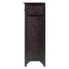 Ancona Modular Wine Cabinet with One Drawer; Glass Rack; X Shelf