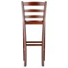 Benjamin 2-PC Ladder Back 30" Bar Stool Set Antique Walnut