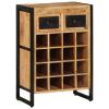 Wine Rack for 16 Bottles Solid Wood Mango