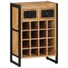 Wine Rack for 16 Bottles Solid Wood Mango