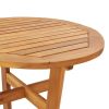 Patio Bar Table Ã˜23.6"x41.3" Solid Wood Acacia