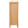 Wine Cabinet 28.3"x12.5"x35.4" Solid Oak Wood