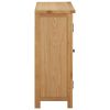 Wine Cabinet for 11 Bottles 31.5"x12.6"x31.5" Solid Oak Wood