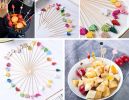 100 Pcs Bamboo Fruit Picks Fancy Cocktail Sticks Appetizer Toothpicks, Rabbit