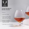 Crystal Wingback Brandy Glasses by Viski®