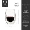 Double Walled Wine Glasses by Viski