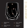 Alchemi Double-Walled Aerating Wine Glass by Viski