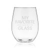 My Favorite Child & Glass Stemless Wine Glass