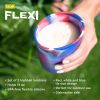 Flexi Tie Dye Silicone Highball Tumblers 2ct by True