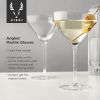 Angled Martini Glasses by Viski