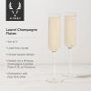 Laurel Champagne Flutes by Viski