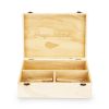 Celebrate Wood Champagne Box with Set of Flutes by Twine®