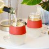 Wine FREEZE™ Cooling Cups in Coral (set of 2) and lids by HO