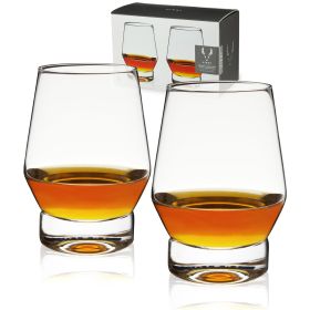 Heavy Base Crystal Whiskey Glasses 2ct by Viski