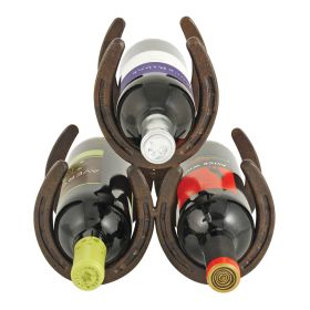 Horseshoe 3 Bottle Metal Wine Rack by Foster & Rye™