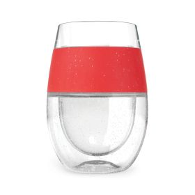 Wine FREEZE™ Cup in Red Glitter Single by HOST