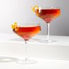 Angled Crystal Coupe Glasses by Viski®