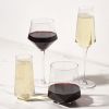 Faceted Crystal Wine Glasses by Viski®