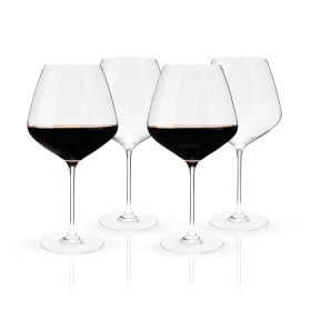 Reserve European Crystal Burgundy Glasses by Viski®