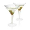 8oz Plastic Martini Glass Set - 12 pc