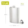 TrueFlask™: 8 oz Stainless Steel Flask