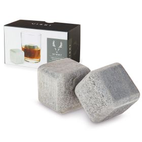 Large Glacier Rocks Soapstone Cubes by Viski