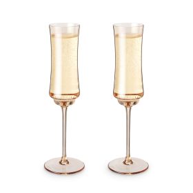 Tulip Champagne Flute in Amber by Twine Living