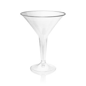 8oz Plastic Martini Glass Set - 12 pc