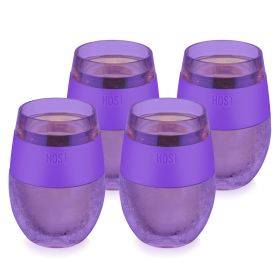 Wine FREEZE™ Cooling Cup in Translucent Purple Set of 4 by HOST