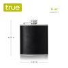 Monte Carlo™: 6 oz Faux Leather Flask