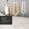 Angled Crystal Champagne Flutes by Viski®