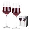 Angled Crystal Bordeaux Glasses by Viski®