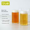 Beer Can Pint Glasses, Set of 4 by True