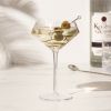 Seneca Diamond Martini Glasses by Viski