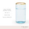 Aqua Bubble Glass Tumbler Set by Twine®