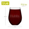 Hubby Serif Stemless Wine Glass