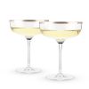 Copper Rim Crystal Coupe Set by Twine®